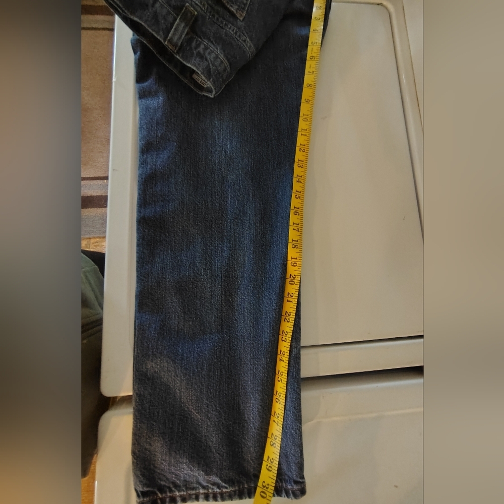 Carhartt Flannel Lined Relaxed Fit Five Pocket Jeans 33 X 30 - Picture 6 of 12